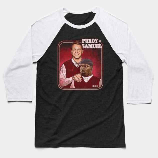 Brock Purdy & Deebo Samuel San Francisco Step Brothers Baseball T-Shirt by ClarityMacaws